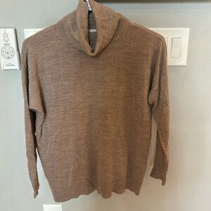 New York & Company light brown cowl neck sweater